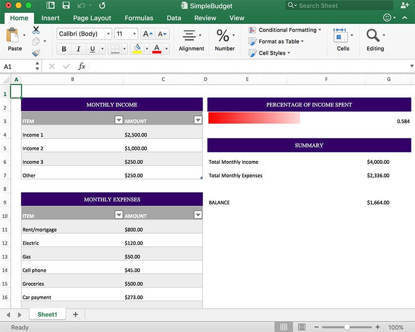 GrapeCity Documents for Excel, Java - 표 추가