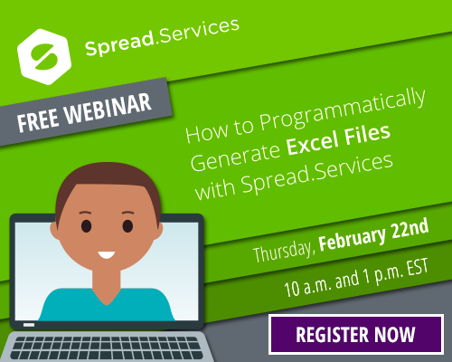 Webinar: How to Programmatically Generate Excel Files with Spread.Services